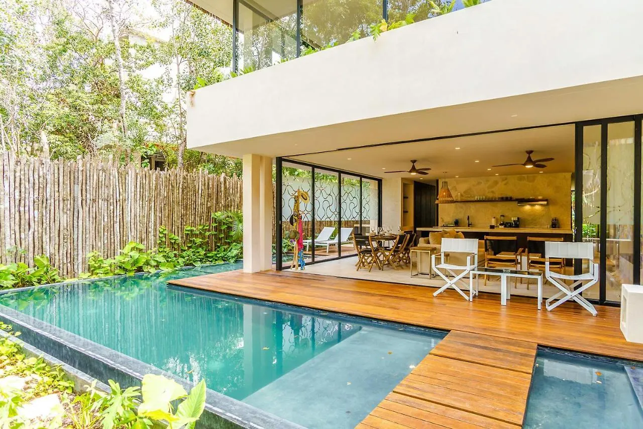 Gorgeous Flowy Space With Wrap-Around Private Pool Tulum Apartment