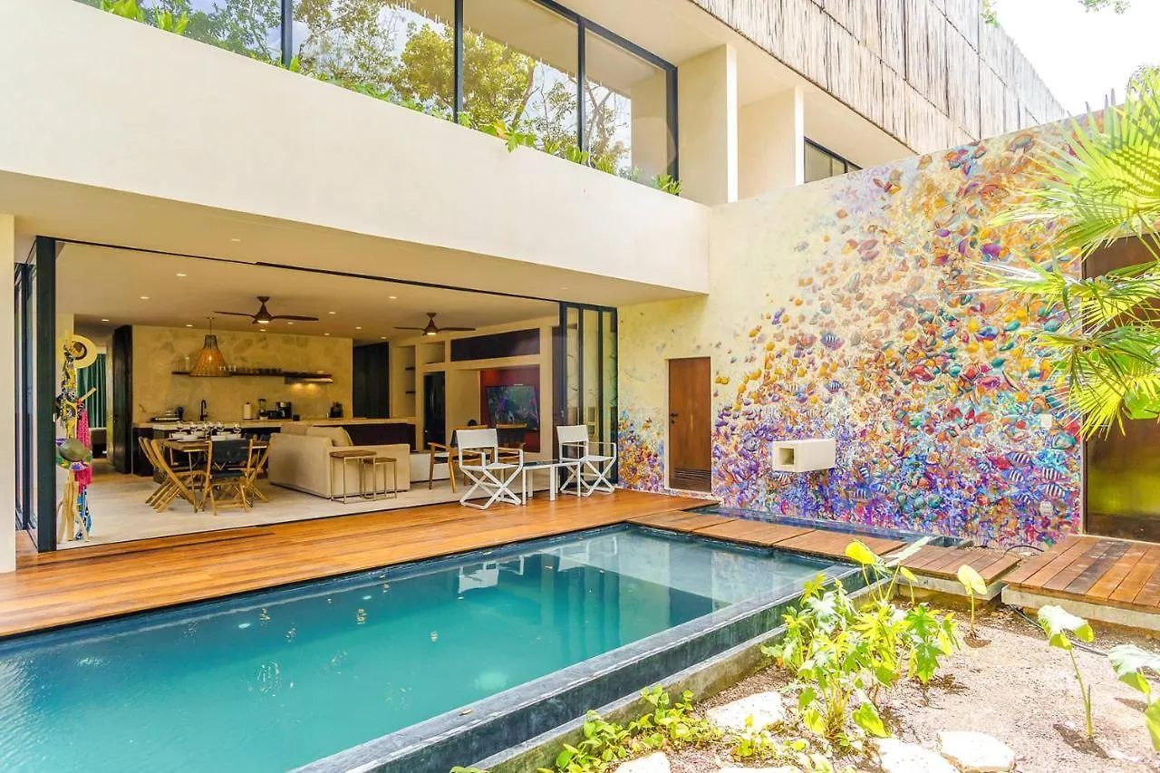 Gorgeous Flowy Space With Wrap-Around Private Pool Tulum Apartment